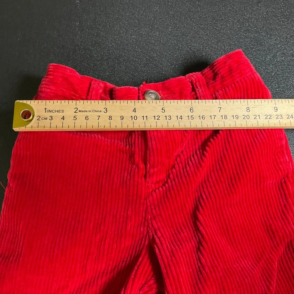 Ralph Lauren‎ Corduroy Pants Baby Toddler Red Size 12M Elastic Waist Pockets